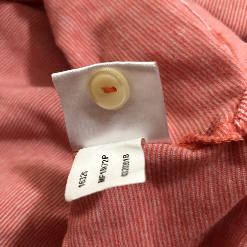 Peter Millar Light Red Thin Striped Polo Shirt - Size Medium 💢 - Picture 6 of 6